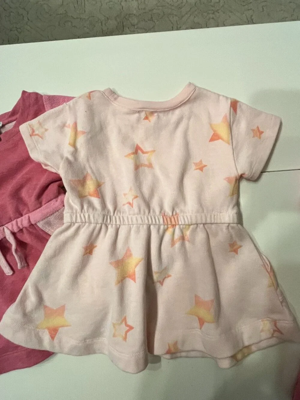 Splendid Romper (SET OF THREE!). Size 12-18 months (Two-Tone Pink and Stars)